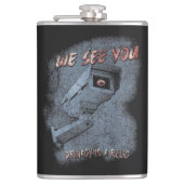 Overlook - Techno-Dystopian Streetwear Design Heupfles (Voorkant)