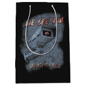 Overlook - Techno-Dystopian Streetwear Design Medium Cadeauzakje (Voorkant)