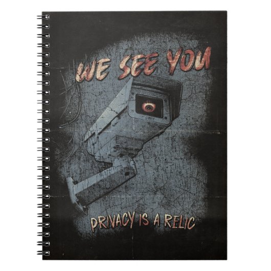 Overlook - Techno-Dystopian Streetwear Design Notitieboek (Voorkant)