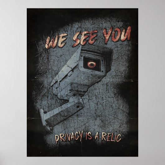 Overlook - Techno-Dystopian Streetwear Design Poster (Voorkant)