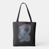 Overlook - Techno-Dystopian Streetwear Design Tote Bag (Achterkant)