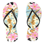 Overloop Bloemrijke Teenslippers van Dichteres Adi (Voetbed)