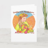 Overloop met Thankfulness Thanksgiving Kaart (Voorkant)