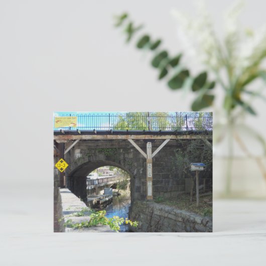 Overloop stadsspoorweg Ellicott Briefkaart (Staand voorkant)