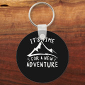 Overloop tijd nieuw avontuur voor buitengebruik sleutelhanger (Voorkant)