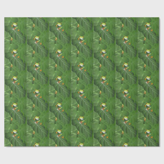 Overlooppapier voor boomkikkers cadeaupapier (Vlak)