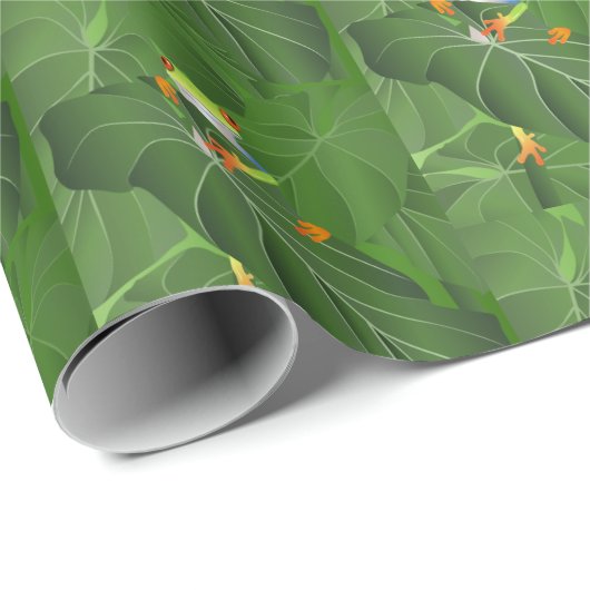 Overlooppapier voor boomkikkers cadeaupapier (Rol Hoek)