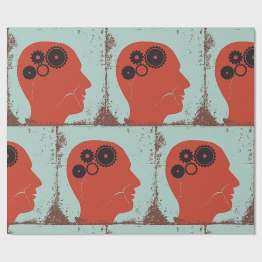 Overlooppapier voor tandwielkoppen cadeaupapier (Vlak)