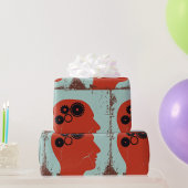 Overlooppapier voor tandwielkoppen cadeaupapier