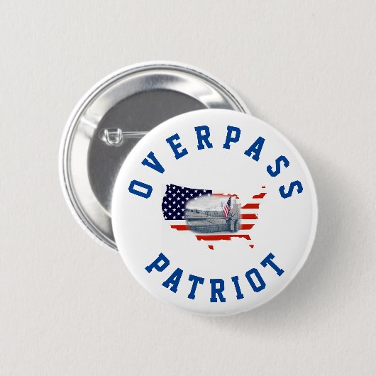 Overlooppatriot - 1 ronde button 5,7 cm (Voorkant /achterkant)
