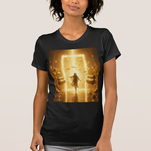 Overlooppoort Diviene Prosperiteits Gateway Kunst T-shirt (Voorkant)