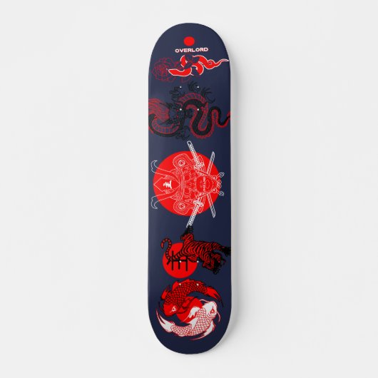 Overlord alles gecombineerd persoonlijk skateboard (Voorkant)
