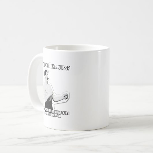 Overly Manly Man stakt opnieuw! Koffiemok (Voorkant links)