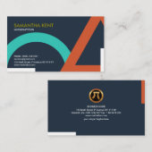 Overmaat Geometrische vormen Wiskunde wiskundige Visitekaartje (Voorkant / Achterkant)