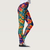 Overmaats afdruk Vet kleurenblok Leggings (Rechts)