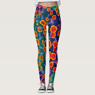 Overmaats afdruk Vet kleurenblok Leggings