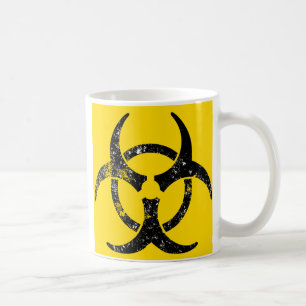 Overmaats biogevaarsontwerp koffiemok