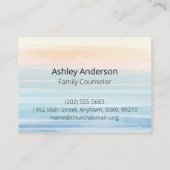 Overmaats Visitekaartje voor kerk of ministerie (Achterkant)