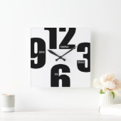 Overmaatse aantallen vierkante klok (Huis)