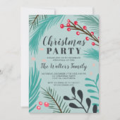 Overmaatse bijkantoren mistletoe groene kerst kaart (Voorkant)