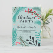 Overmaatse bijkantoren mistletoe groene kerst kaart (Staand voorkant)