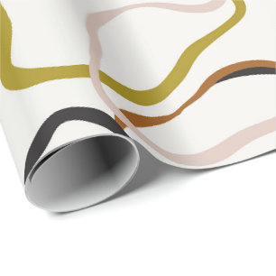 Overmaatse cirkels abstracte organische stroom - o cadeaupapier