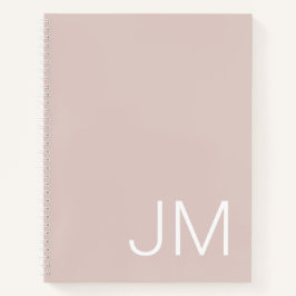 Overmaatse Monogrammen Initialen Blush Pink Notiti Notitieboek