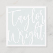 Overmaatse naam | Schetshandtekening Vierkante Visitekaartje (Voorkant)