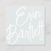 Overmaatse naam | Schetshandtekening Vierkante Visitekaartje (Voorkant)