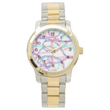 Overmaatse tweetonentracelet Watch