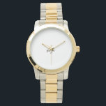 Overmaatse tweetonentracelet Watch Horloge<br><div class="desc">Het is heel belangrijk om je tijd te geven aan iemand van wie je houdt en die je liefde en respect heeft gegeven. Het is een geweldig geschenk om te geven met een klein mooi geschenk dat hen herinnert aan jou.</div>