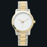 Overmaatse tweetonentracelet Watch Horloge<br><div class="desc">Het is heel belangrijk om je tijd te geven aan iemand van wie je houdt en die je liefde en respect heeft gegeven. Het is een geweldig geschenk om te geven met een klein mooi geschenk dat hen herinnert aan jou.</div>