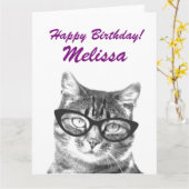 Overmaatse vogelkaart met grappig afbeelding van k kaart (Gele Bloem)