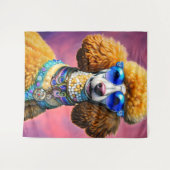 Overmaatse zonnebril Poodle Dog Wandkleed (Voorkant (horizontaal))
