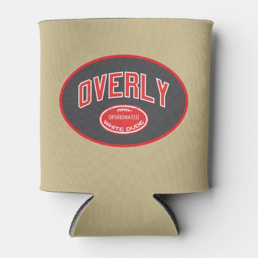 Overmatig eigenwijze blanke kerel blikjeskoeler (Voorkant)