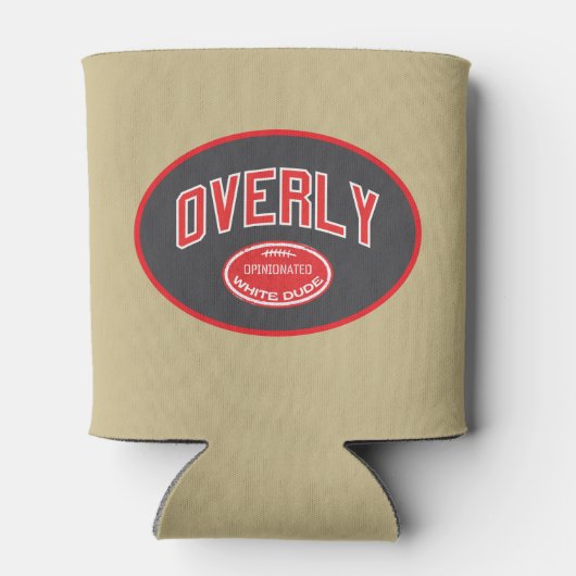 Overmatig eigenwijze blanke kerel blikjeskoeler (Achterkant)