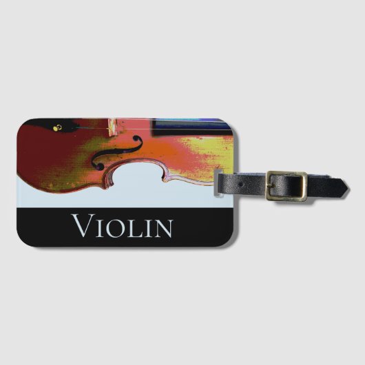 Overmatig geweld bagagelabel (Voorkant (horizontaal))