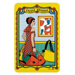 Overmatige bagage_B_4x6 koelkast Magnet Magneet