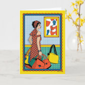 Overmatige bagage_B_Greeting Kaart (Gele Bloem)