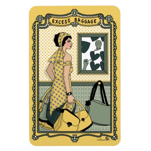 Overmatige bagage_C_4x6 koelkast Magnet Magneet (Verticaal)