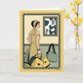 Overmatige bagage_C_Greeting Kaart (Gele Bloem)