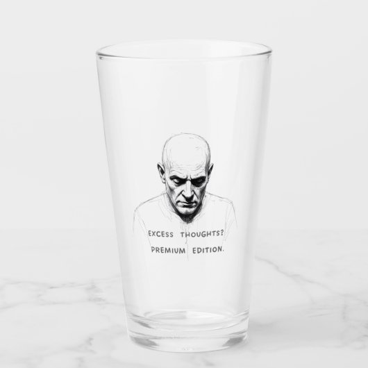 Overmatige Gedachten? Premium Editie Glas (Voorkant)