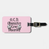 Overmatige Koe Bagagelabel (Voorkant horizontaal)