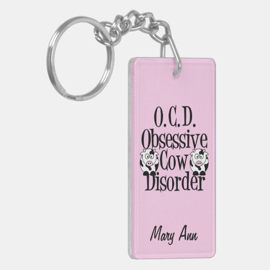 Overmatige Koe Sleutelhanger (Voorkant Links)