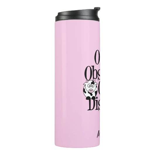 Overmatige Koe Thermosbeker (Gedraaid links)