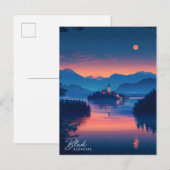 Overnachten in Bled Slovenië Reizen Briefkaart (Voorkant / Achterkant)