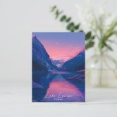 Overnachten in Lake Louise Canada Reizen Briefkaart (Staand voorkant)