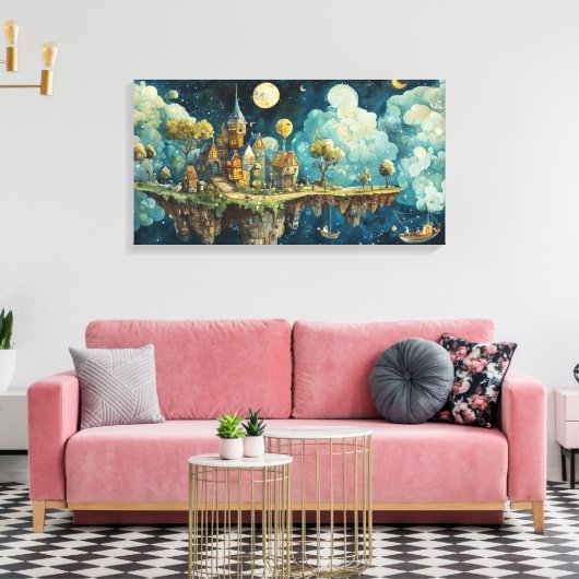 Overnachten op Sky Island Canvas Afdruk (Insitu (Woonkamer))