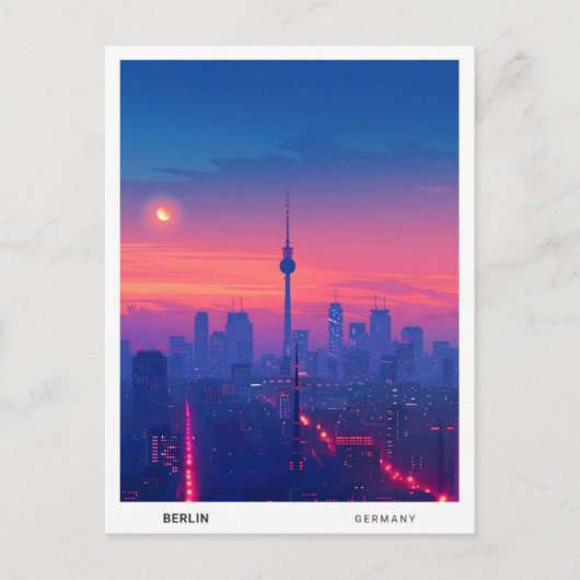 Overnachting in Berlijn Duitsland Reizen Briefkaart (Voorkant)