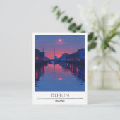 Overnachting in Dublin Ierland Reizen Briefkaart (Staand voorkant)